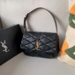 Saint Laurent Le 57 Quilted Leather Shoulder Bag Black 21Cm 698567AAAO01000 - Image 2