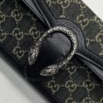 Gucci Dionysus Small GG Shoulder Bag Black And Ivory 25Cm 499623 UN3BN 1274 - Image 3