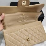 Chanel Classic Flap Beige Gold Hardware 33Cm - Image 3