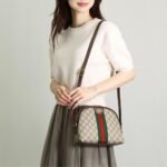 Gucci Ophidia Small Shoulder GG Supreme Beige Ebony 23Cm 499621 K05NG 8745 - Image 7