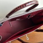 Hermes Birkin 30 Bordeaux Shiny Silver Hardware 30Cm - Image 5