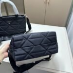 Prada Re Nylon Padded Tote Bag Black 23Cm 1BG373 RDJN F0002 O1O - Image 6