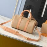 Louis Vuitton Keepall Bandoulière 25 Bag Beige 25Cm M12627 - Image 4