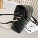 Saint Laurent Loulou Toy Strap Bag In Quilted Y Black 20Cm 678401DV7061000 - Image 5