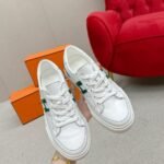 Hermes Deep Sneaker Blanc And Vert Bouteille H251837ZH14400 - Image 3