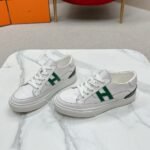 Hermes Deep Sneaker Blanc And Vert Bouteille H251837ZH14400 - Image 2