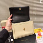 Saint Laurent Sunset Medium Chain Bag In Smooth Black And Beige 22Cm 442906D42EW1089 - Image 6