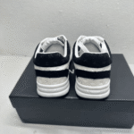Chanel Printed Suede Calfskin Sneakers White And Black G39230 X56653 94305 - Image 4