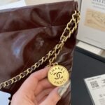 Chanel 22 Large Handbag Dark Brown 41Cm - Image 7