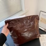 Chanel 22 Large Handbag Dark Brown 41Cm - Image 8
