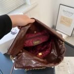 Chanel 22 Large Handbag Dark Brown 41Cm - Image 5