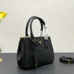 Prada Galleria Saffiano Leather Mini Bag Black 20Cm 1BA906 NZV F0002 V EOM - Image 2
