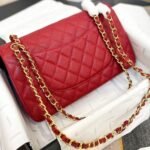 Chanel Classic Small Flap Bag Dark Red Caviar 26Cm - Image 7