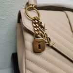 Saint Laurent College Large Chain Bag Beige 25Cm - Image 4