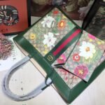 Gucci Ophidia GG Flora Medium Tote Green 44Cm - Image 3