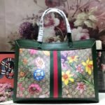 Gucci Ophidia GG Flora Medium Tote Green 44Cm - Image 4