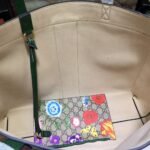 Gucci Ophidia GG Flora Medium Tote Green 44Cm - Image 5