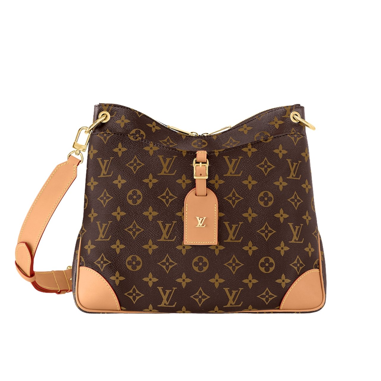 25-3 Louis Vuitton Odeon MM Monogram Canvas Natural 31Cm M45355 - Image 1