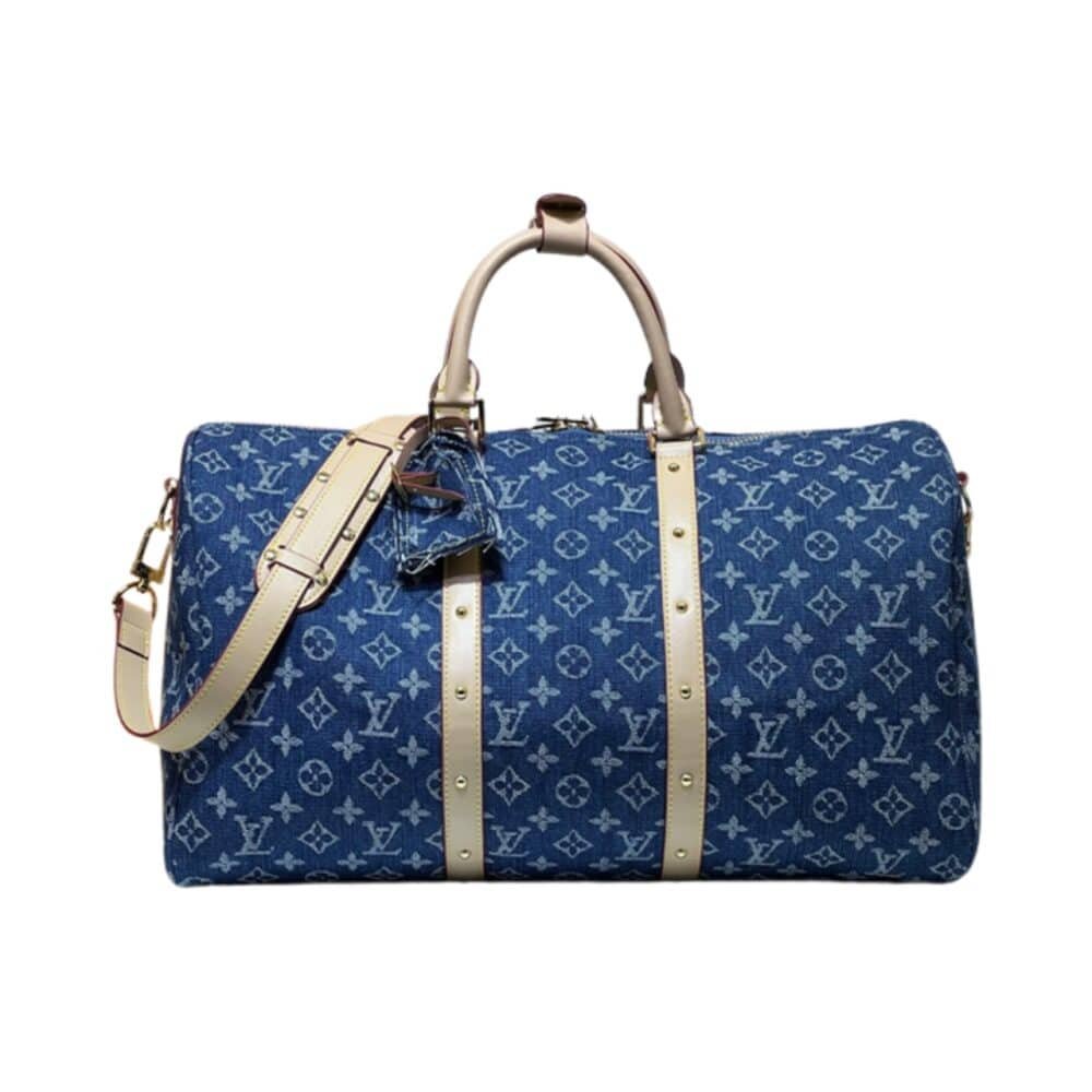 272-1000x1000-1 Louis Vuitton Keepall Bandouliere 45 Denim Blue 45Cm - Image 1