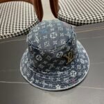 Louis Vuitton Monogram Bucket LV Logo Denim Blue - Image 4