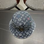Louis Vuitton Monogram Bucket LV Logo Denim Blue - Image 3