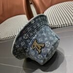 Louis Vuitton Monogram Bucket LV Logo Denim Blue - Image 2
