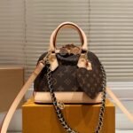 Louis Vuitton Alma Mini LV And I Monogram Brown 25Cm K00016 - Image 2