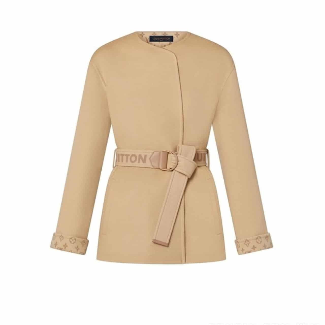 30-3-2 Louis Vuitton Signature Short Double Face Wrap Coat 1AA8T0 - Image 1