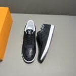 Louis Vuitton Rivoli Sneaker Monogram Metallic Canvas Black For Men 1A9FGZ - Image 5