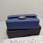 Chanel Classic Medium Flap Navy And Gold 25Cm - Image 5