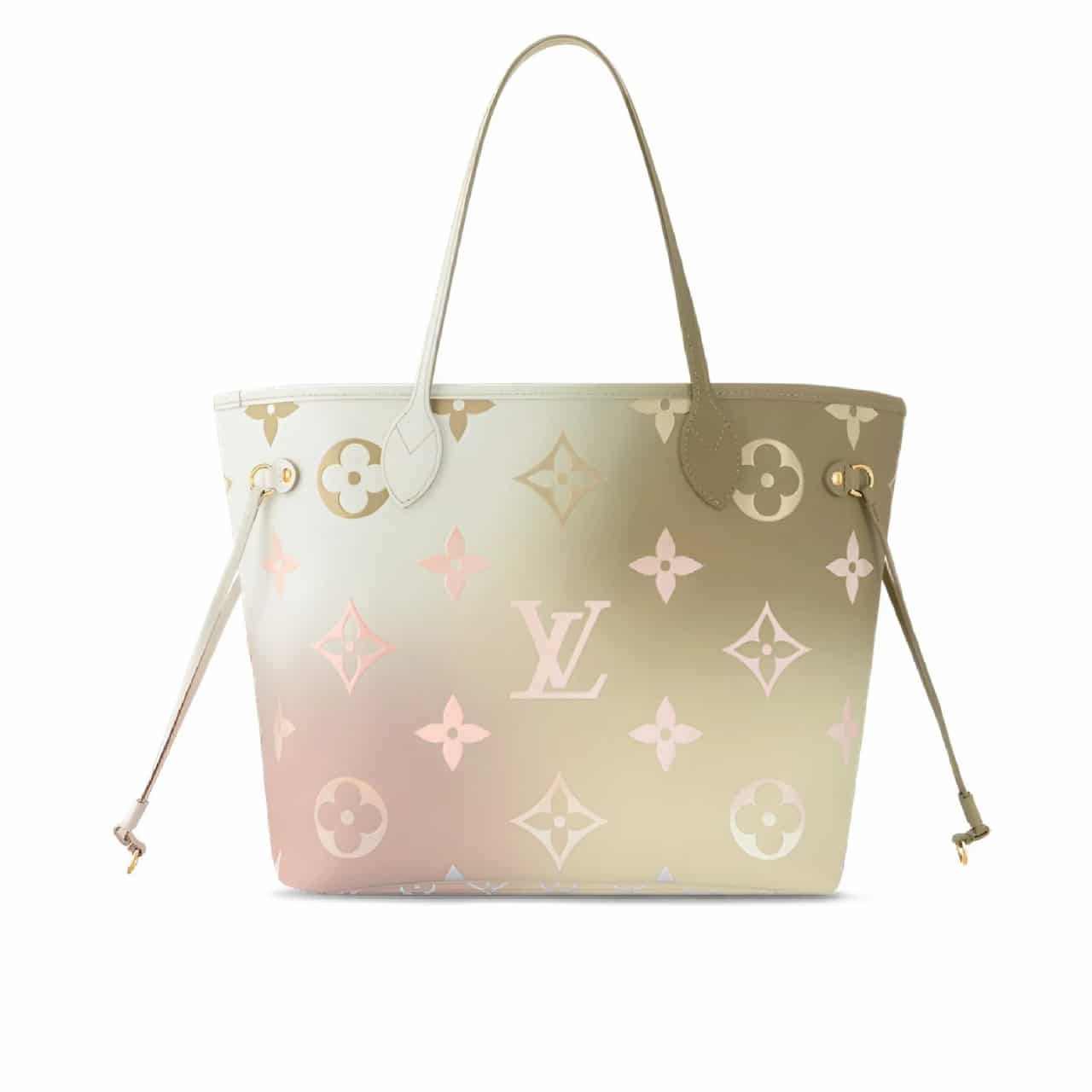 34-6 Louis Vuitton Neverfull MM Sunset Kaki 31Cm M59859 - Image 1