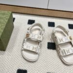 Gucci Moritz GG Monogram Sandals Beige Ebony 771575 G1730 9755 - Image 3