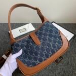 Gucci Jackie 1961 Small Shoulder Bag Blue And Ivory 28Cm 636706 2KQGG 8375 - Image 3