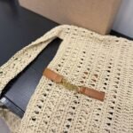 Saint Laurent Le 5 À 7 In Raffia Crochet Beige 32Cm 690941GAAAR2080 - Image 5
