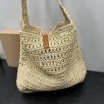 Saint Laurent Le 5 À 7 In Raffia Crochet Beige 32Cm 690941GAAAR2080 - Image 6