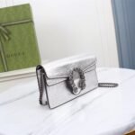 Gucci Women Dionysus Super Mini Crossbody Bag Silver 16Cm 476432 1TRBN 8173 - Image 4