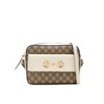 Gucci Horsebit 1955 Small Shoulder Bag Beige And Ebony 23Cm 645454 92TCG 9761