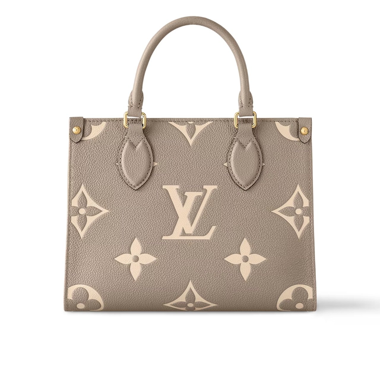 46-2-2 Louis Vuitton Onthego PM Monogram Empreinte Beige 25Cm M45779 - Image 1