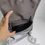 Saint Laurent Niki Vintage Leather Chain Wallet Beige 19Cm - Image 6