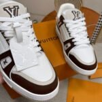 Louis Vuitton LV Trainer Sneaker Brown 1ABLVB - Image 4
