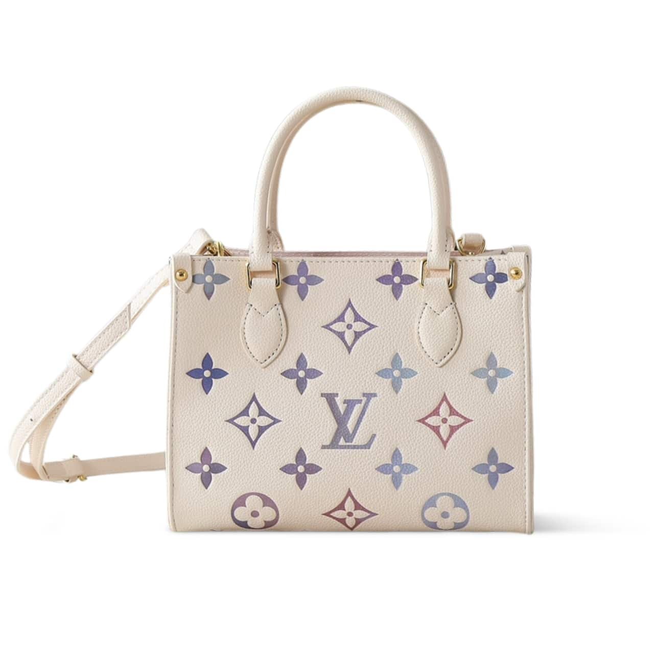 58-1-1 Louis Vuitton Onthego PM Dream Cream 25Cm M25770 - Image 1