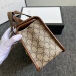 Gucci Horsebit 1955 Top Handle Bag Beige And Ebony 27Cm 645453 92TCG 8563 - Image 4