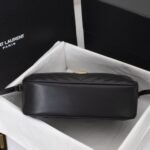 Saint Laurent Lou Camera Bag In Quilted Black Gold 23Cm 612544DV7071000 - Image 5
