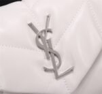 Saint Laurent Loulou Small Chain Bag In Matelassé Y White Silver 29Cm 494699DV7269207 - Image 8