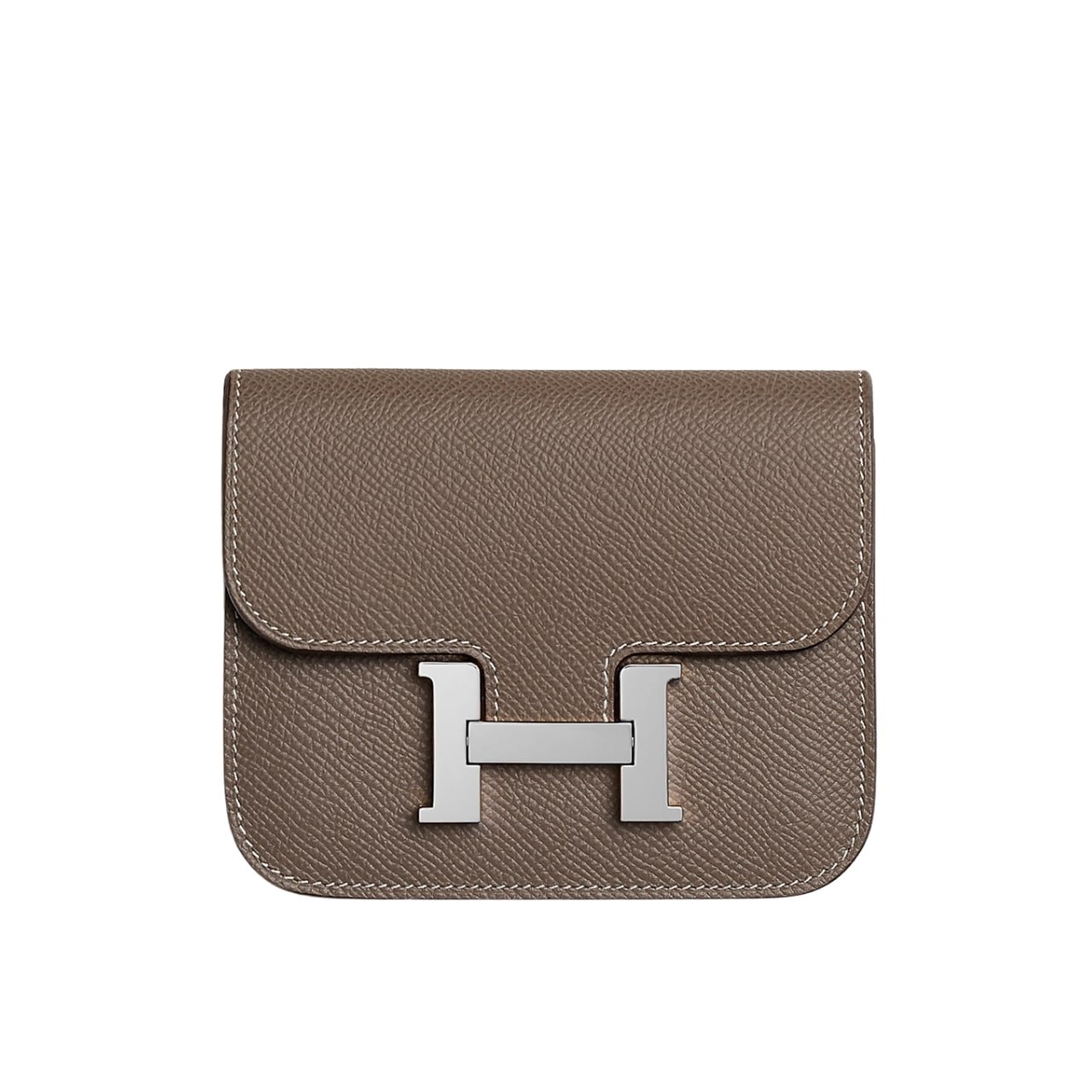 9-1 Hermes Constance Slim Wallet Etoupe 12Cm H082060CK18 - Image 1