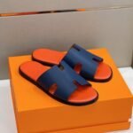 Hermes Izmir Sandal Orange & Blue For Men - Image 7