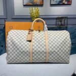 Louis Vuitton Keepall Bandouliere 55 Damier Azur Canvas 55Cm LV N41429 - Image 2