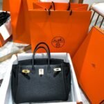 Hermes Birkin 25 Bag Togo Black 25Cm - Image 2