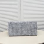 Chanel Large Deauville Tote Bag Bicolor Gray 40Cm - Image 4