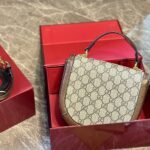 Gucci Horsebit 1955 Mini Top Handle Bag Beige And Ebony 14Cm 781387 92TCG 8563 - Image 4